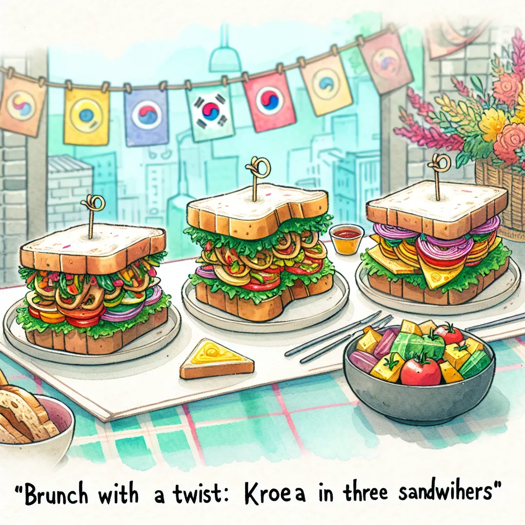 Brunch-with-a-twist-across-korea-in-three-sandwiches 早午餐-三份三明治中的一份横跨朝鲜半岛